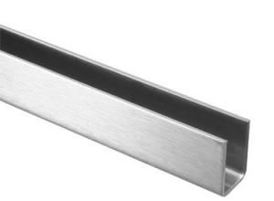 China China manufacturers Mirror Satin Finish Stainless Steel U Channel Sizes For Glass Profile on sale