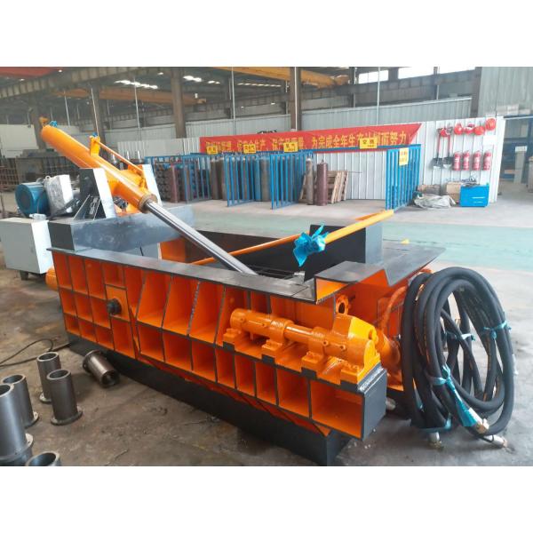 Durable Scrap Baler Machine / Scrap Metal Baler 125 Tons Baling Force