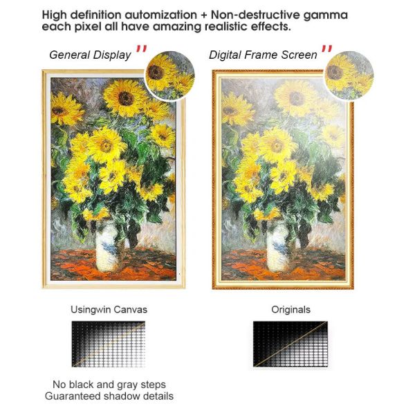 21.5 Inch Art Wooden Wifi Digital Photo Frame HD1920*1080 Resolution App Upload