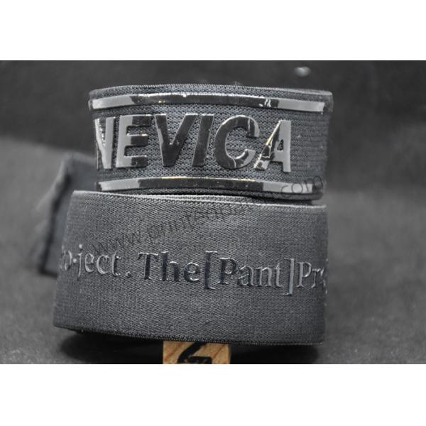 Silicone Polyester 50mm Elastic Webbing For Cycling Clothing Shorts