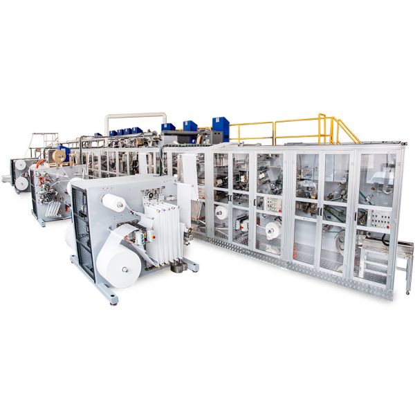Full Servo Baby Diaper Making Machine PLC Control wiht Professional Customization