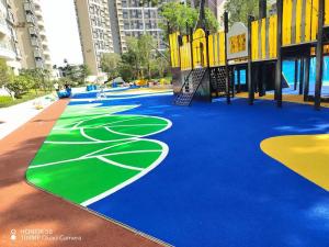 China EPDM Wet Pour Rubber Granules For Children Safety Playground Surface wholesale