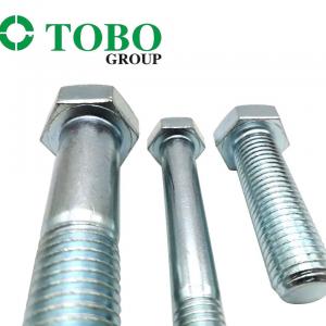 China Hex Bolt High Quality DIN 933 Hexagon Head Screws With Full Thread Zinc Plated Carbon Steel Hot Dip Galvanized Fastener wholesale