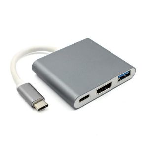 China Type-C 3in1 Laptop Docking Station Displayport Usb Extension for 4 monitors wholesale