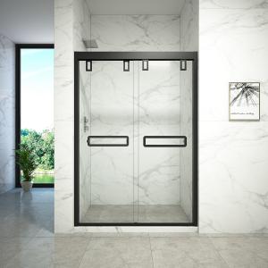 China Frameless Hinged Bifold Toughened Glass Shower Screen Explosion Proof on sale
