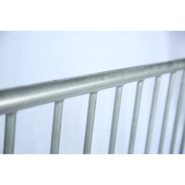 1-1/4" Rail Powder Coat Steel Crowd Control Interlocking Barrier