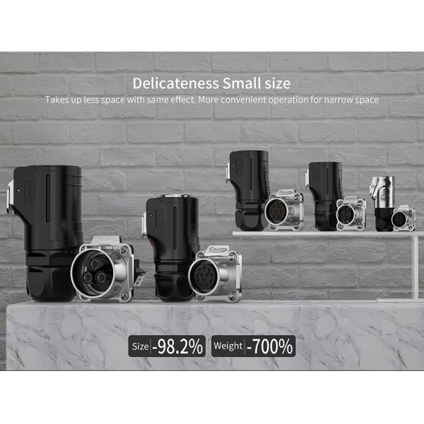 Cnlinko M12 Metal 7 Pin Plug Socket IP68 Waterproof Electrical Connector with Dust Cover