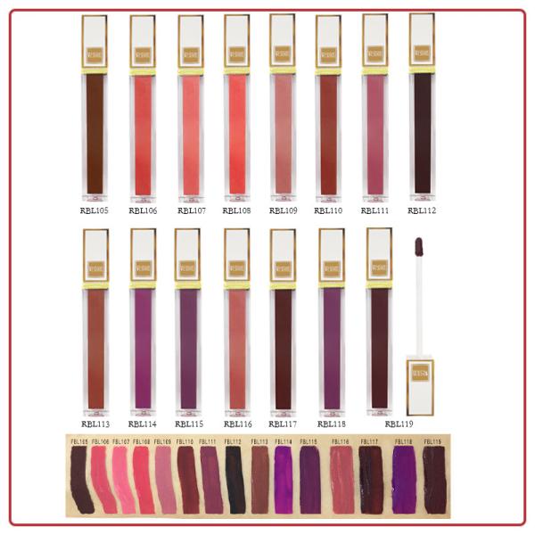 2.5g 60C Color Matte Glossy Lipstick 500pcs Natural Waterproof Gloss Lipstick