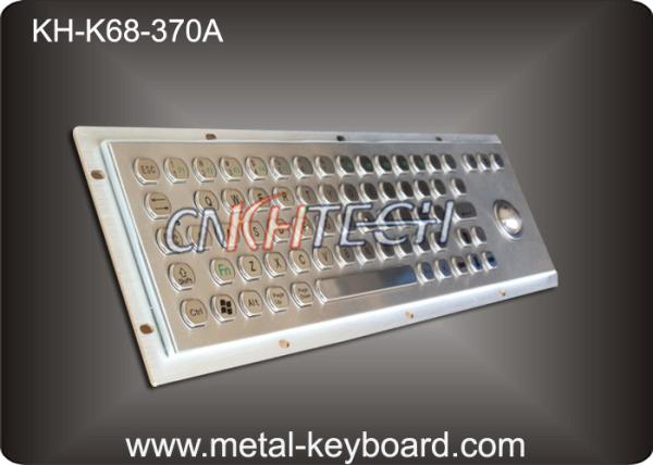 USB Self - Service Terminal Metal Computer Keyboard with Trackball