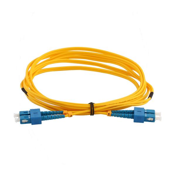 Single Mode Duplex SC UPC to SC UPC Fiber Optic Patch Cable LSZH