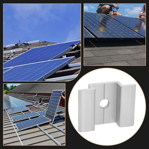 photovoltaic Solar Panel Fixing Clamps Customized Weather Resistant