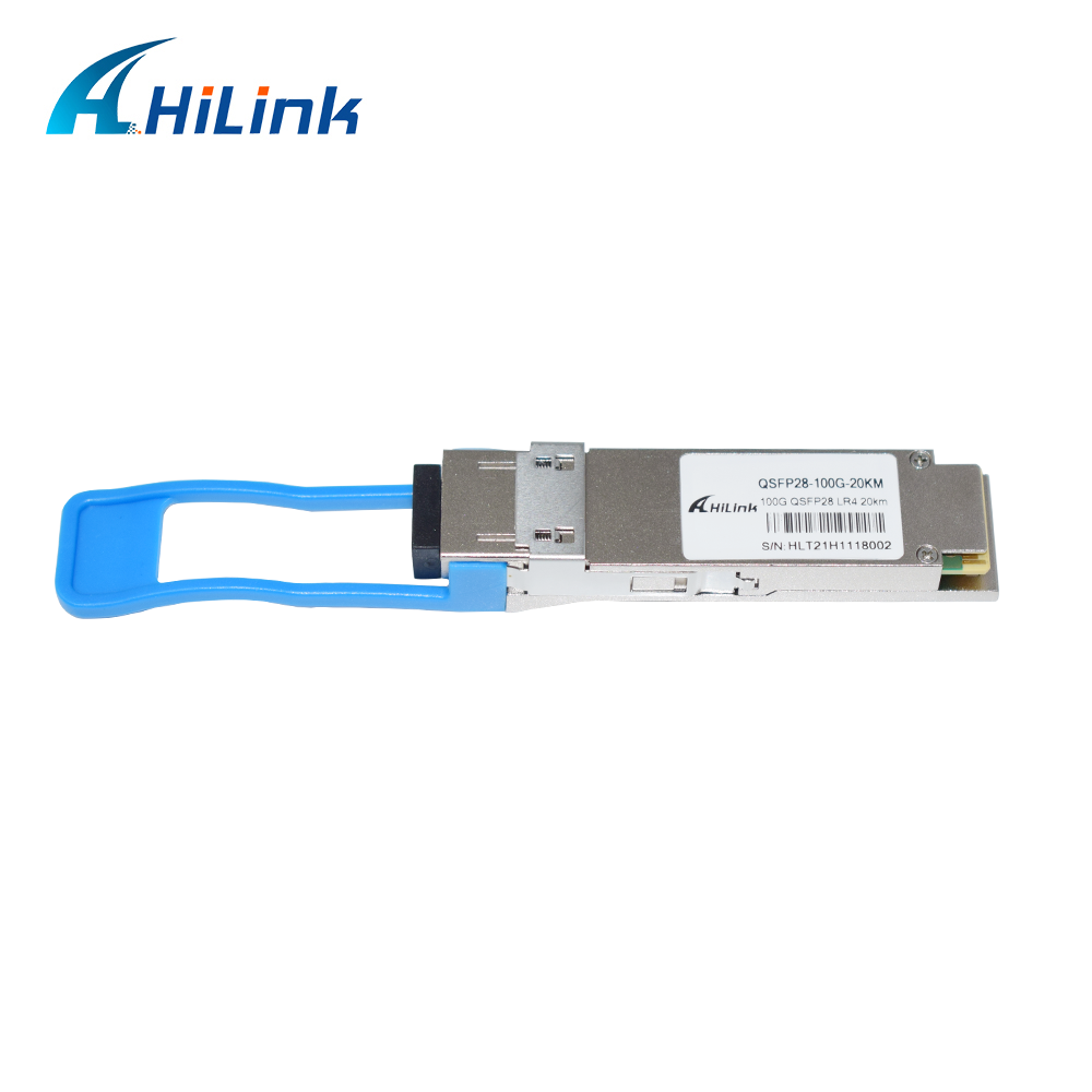 China 100Gb/s QSFP28 LR4 Optical Transceiver Module 20KM Hot Pluggable Duplex LC Connector Single Mode RoHS Compliant wholesale