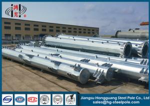 China Low Voltage OEM Hot Dip Galvanized Steel Pole For Transmission Line Project Q345 wholesale