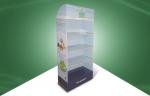 Four-shelf Retail Cardboard Display Stands For Toys Fixed with sceen