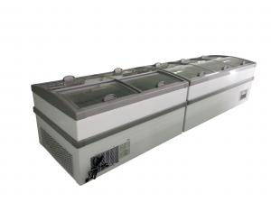 China Large Supermarket Island Freezer With Sliding Door -22 ~ -18℃ Combined Direct Cooling wholesale