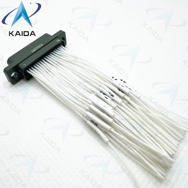 Olive Green Micro D MIL Spec Rectangular Receptacles J30J Series MIL-DTL-83513 J30J-51ZK-G Receptacle With Socket