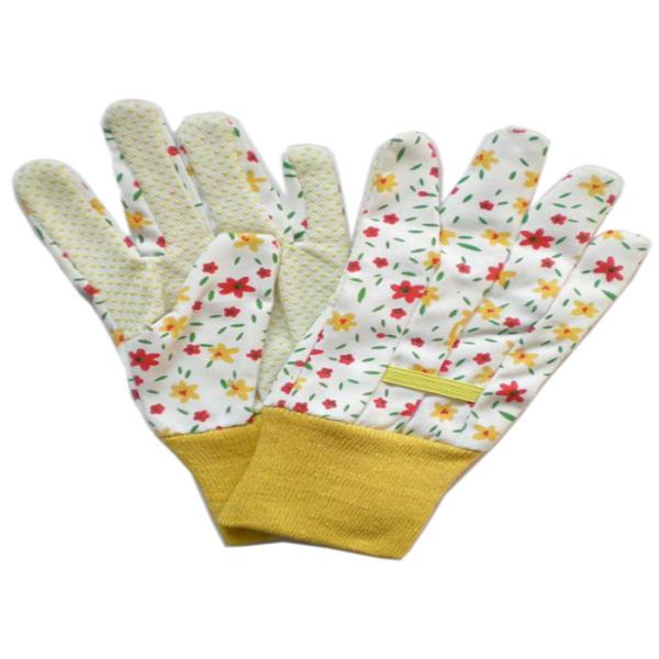 Yellow Twill Working Hands Gloves Breathable Protecting Against Abrasion