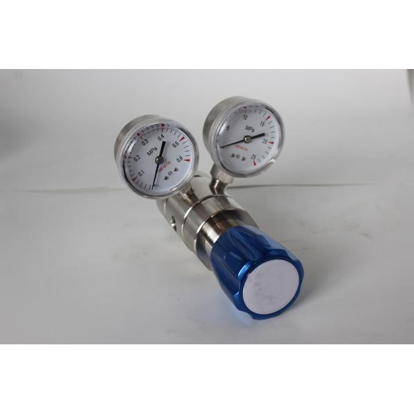 Dual Stage Laboratory Regulator for Nitrogen Helium Argon Specialty Gas Lab Gauge
