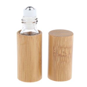 Buy cheap 5ml 2.8 Inch Empty Cosmetic Bottles Bamboo Cosmetic Packaging Oil Roller SGS from wholesalers