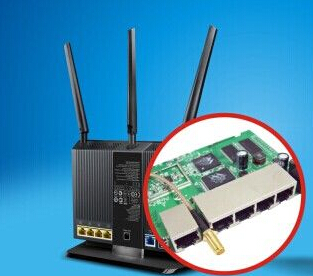 Side Enter Magnetic RJ45 Jack , rj45 With Integrated Magnetics Insert Plating 10P 1x1 Port With Led