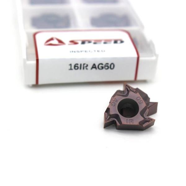 Tungsten Thread Cutting Carbide Inserts , 16er/ir Ag60 Insert For Steel/SS
