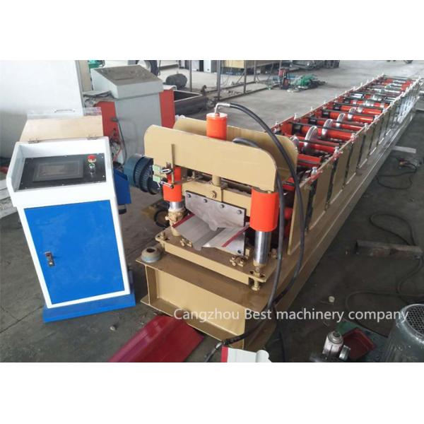 SQ-Top Ridges Cap Roll Forming Machine 8-12m/Min Speed PLC Control Machine