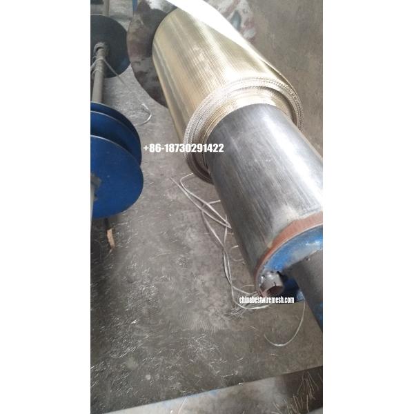 90 micron copper wire mesh belt of reverse dutch weaving in 300mm width for LDPE plastic production