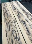 Royal White Ebony Natural Wood Veneer with Unique Creamy White Yellow Background