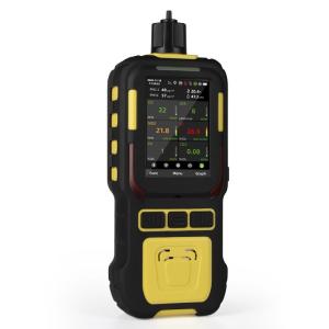 China 6 In 1 Multi Gas Detector EX O2 CO H2S CO2 NO2 C2H4 Portable Gas Monitor wholesale