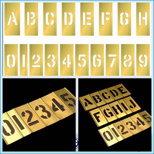 Hand Tools Brass Interlocking Stencils Clean Up Easily With Paint Solvent