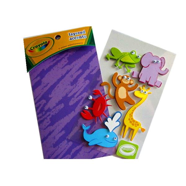 3D Embellishments - Animals Layered 12*7cm Custom Paper Stickers