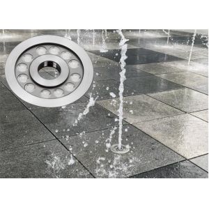 China RGB 3in1 DMX512 LED Fountain Light With 182MM Diameter PG-11 Copper With Nickel Coated Gland wholesale