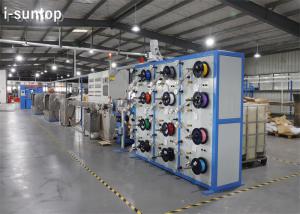 China 12-24 Cores Single Mode And Multimode Fiber Optic Cable Secondary Coating Production Line on sale