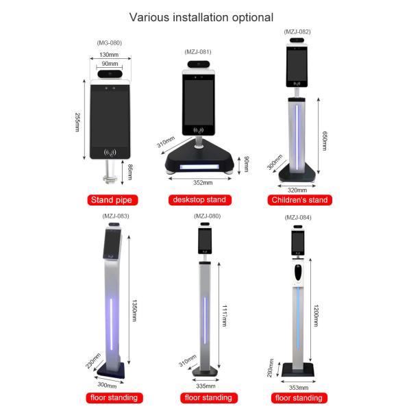 Hotels Washing Dispenser Face Recognition Infrared Thermometer