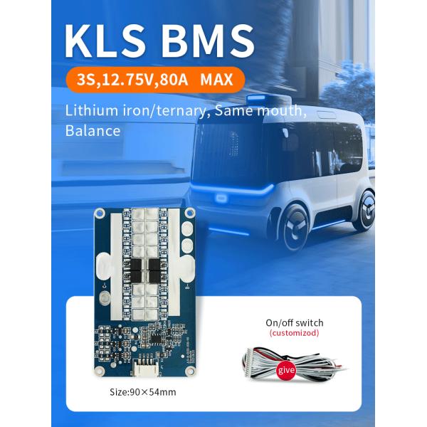 KLS 3S BMS: 12V - 21V, 80A for Li-ion, LMO, Ternary Lithium & Li-polymer Batteries - Protection Circuit Board & Balance Charging Module