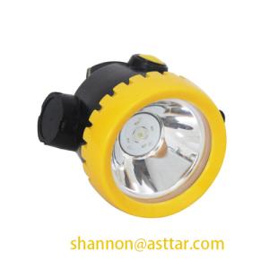 China Atex certified intrinsically safe explosion-proof cordless LED coal miners cap lamp headlamp 3500lux, 200g, IP65 wholesale