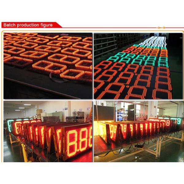 IP65 Waterproof 20 Inch 7 Segment LED Display Gas Changer for Outdoor Advertising