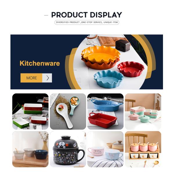 European Style Christmas Ceramic Kitchenware Set White Color For Baking