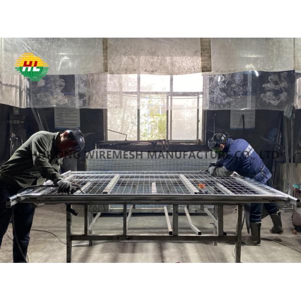 Easily Assembled Australian Temporary Fencing Outdoor Metal Steel Silver Security Panels