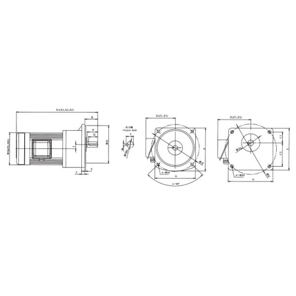 Multifunctional Practical CNC Machining Parts , Horizontal Motor RPM Reducer