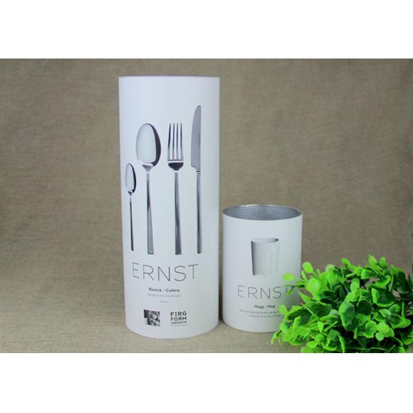 PP Lip Paper Cans Packaging White OEM Printing For Tableware Container