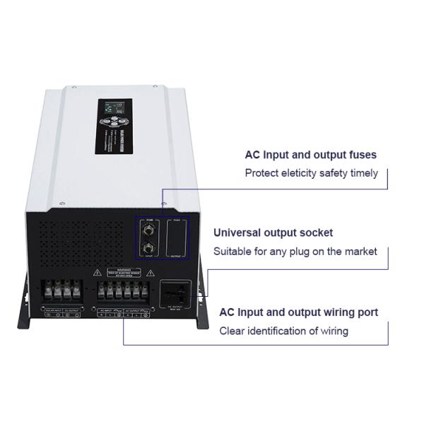Pure Sine Wave 7.5kw Off Grid Mppt Solar Inverter Hybrid For Solar Panel Ac Condition