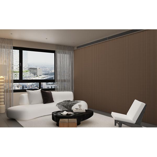 Flameproof Wood Timber Slat Wall Panels Multipurpose Practical