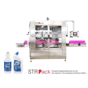Buy cheap Angled-neck Bottle Liquid Filling Machine Toilet Cleaner Liquid Filler from wholesalers