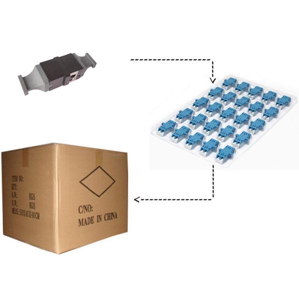 Plastic Fibre MPO Adaptor / MPO Ferrule MPO Adapter For 40G Network Upgrade