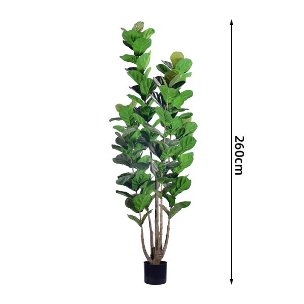 Wholesale Artificial Plants Suppliers Multi-Stem 7.3ft 8.6ft Faux Fiddle Leaf Fig Tree For Home Living Room Office Decor