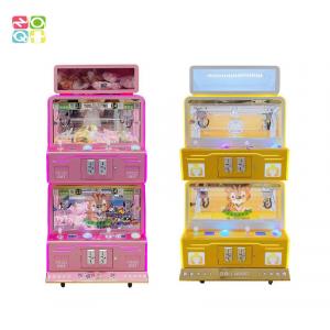 China Metal Cabinet Coin Operated Claw Crane Machine With 4 Players Positions wholesale