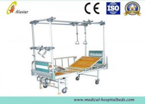 China Steel Bed Frame Double Column Hight Adjustable Orthopedic Traction Bed With Turning Table (ALS-TB03) wholesale