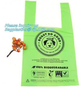 China Cornstarch 100% Compostable Biodegradable Dog Poop Bags, Compostable Pet Poop Dog Print Bags, Pick Up Waste Pet Dog Poop on sale