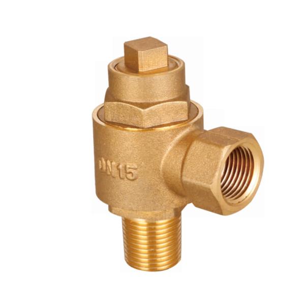 250 Degrees F Brass Ferrule Valve , Female 1/2'' 3/4" 1'' Swivel Valve